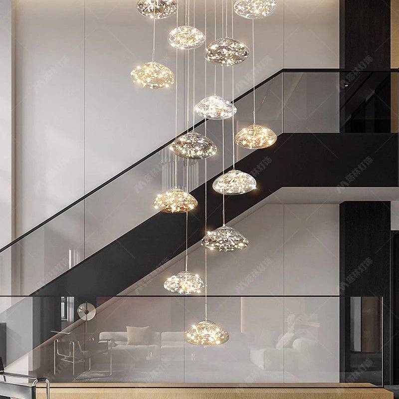 Modern Crystal Multi-Light Pendant Chandelier