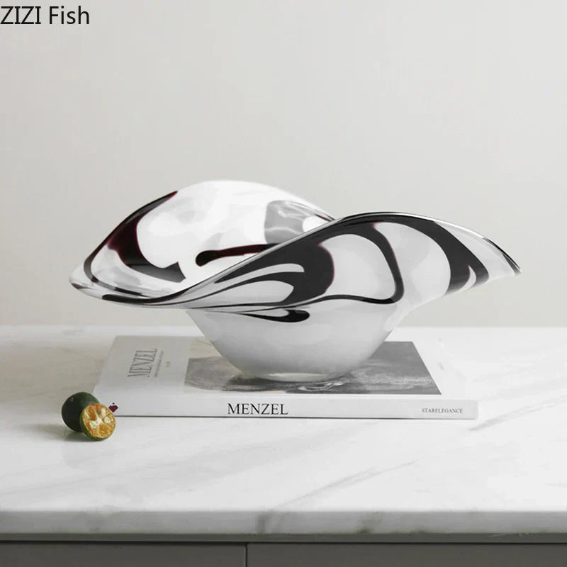 DecorBites™ Glass Fruit Plate Set - Elegant Tableware for Home, Hotel, and Restaurant Use