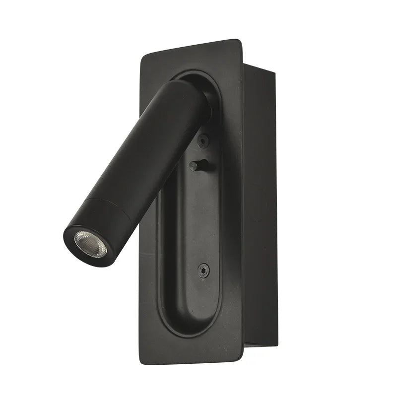 DecorBites™ Adjustable Bedside LED Wall Lamp for Modern Hotel Guest Rooms