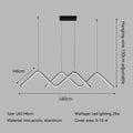 DecorBites™ مصابيح LED هندسية متدلية ثريا إضاءة عصرية بسيطة