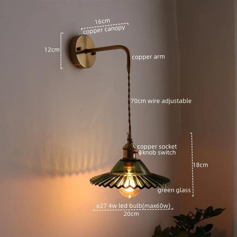 DecorBites™ LED Wall Lamps: Nordic Modern Style for Bedroom, Bathroom, Restaurant with Pull Chain Switch