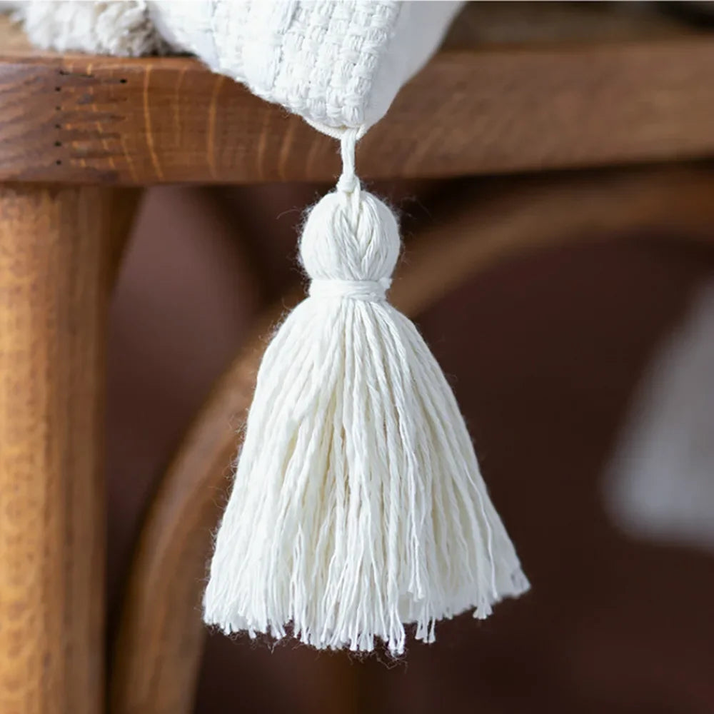 DecorBites™ غطاء وسادة بتصميم شرابات من الدانتيل ومزخرف لكرسي المكتب/الأريكة