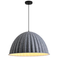 Scandinavian Gray Felt Acoustic Pendant Light