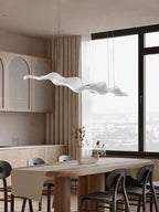 Vintage Resin Leaf Pendant Light With Iron Finish