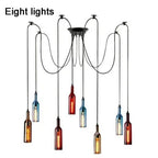 Nordic Glass Beer Bottle Pendant Light