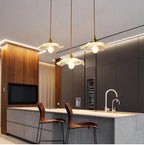 Vintage Flower Glass Pendant Light