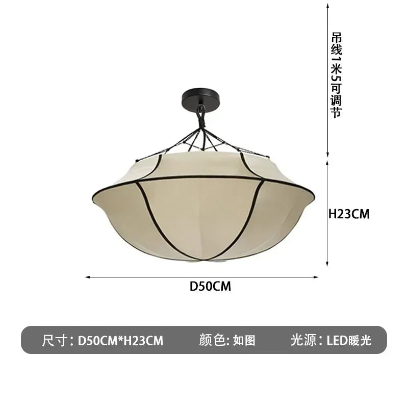 DecorBites™ مصباح معلق مظلة يابانية - فانوس سقف LED لغرفة المعيشة وغرفة النوم والمكتب