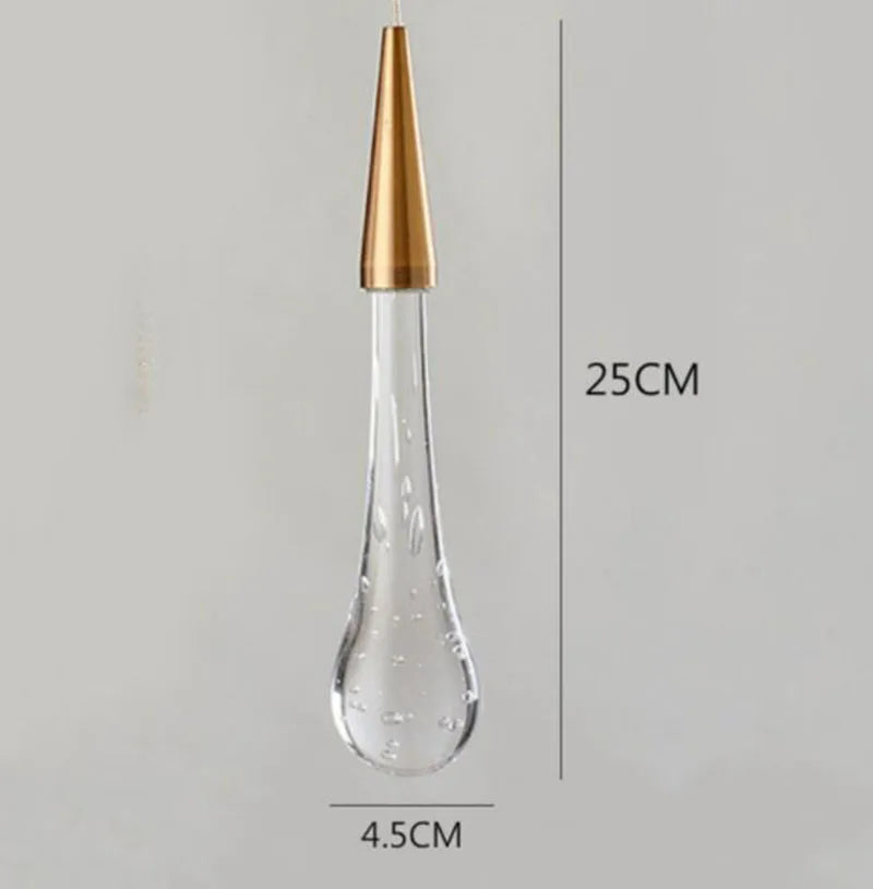DecorBites™ Gold Crystal Pendant Light: مصباح تعليق كريستالي ذهبي فاخر على الطراز الأوروبي بتقنية LED لشريط الإضاءة