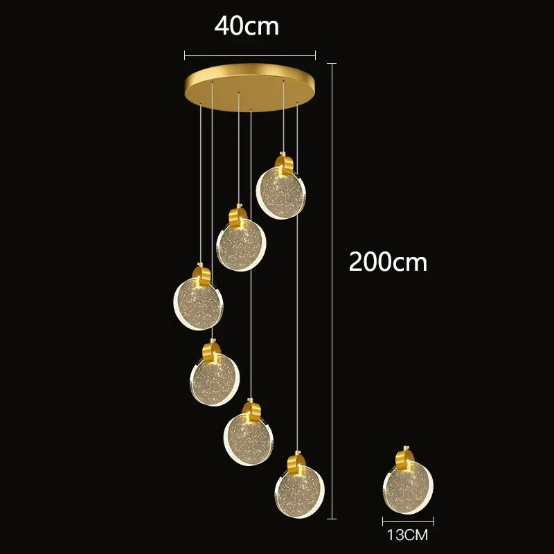 ثريات ديكور بايتس™ LED المتدلية لديكور المنزل العصري والإضاءة الداخلية