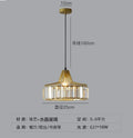 Nordic Crystal Round Pendant Light in Black Iron