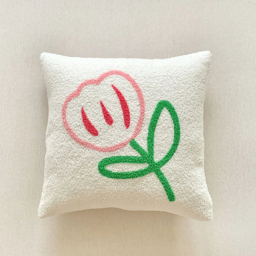 DecorBites™ Christmas Cartoon Embroidered Pillow Cover Set, Festive Decorative Cushions