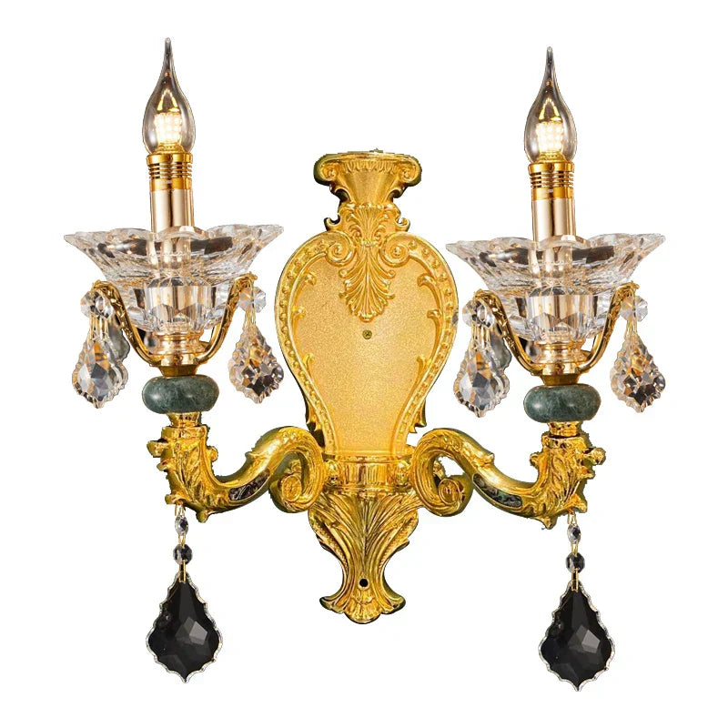 DecorBites™ ثريا كريستال فاخرة: إضاءة شمعة أنيقة لغرفة المعيشة والطعام من النحاس