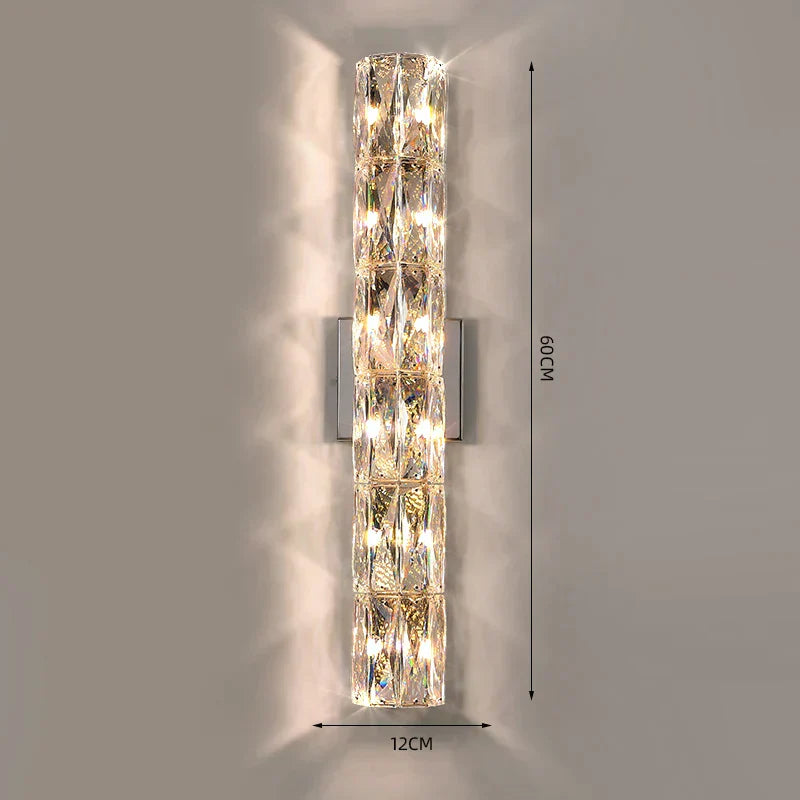 DecorBites™ Crystal Deluxe Wall Sconce for Living Room Bedroom Bedside Villa - Luxury Light