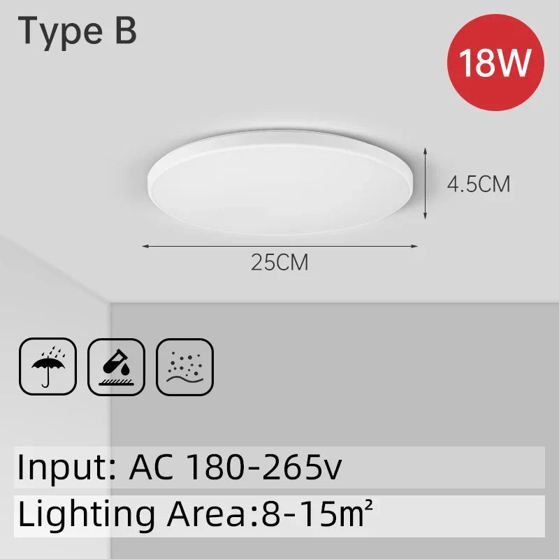 DecorBites™ LED Ceiling Light Bathroom Chandelier Panel Fixture for Home Decor Lighting