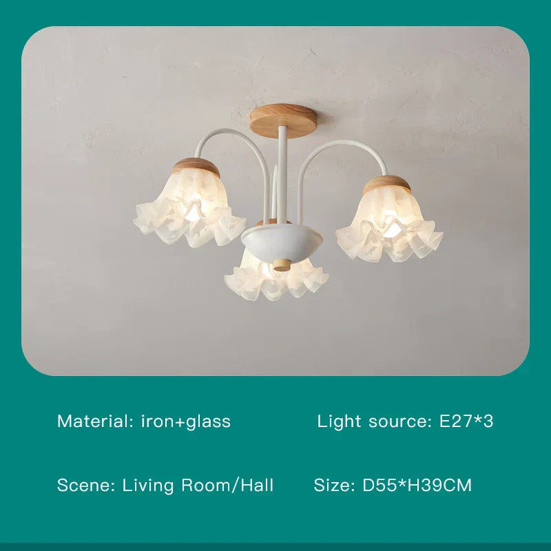 DecorBites™ 2024 Modern Green White Chandelier Ceiling Hanging Lamp for Living Room Dining Bedroom