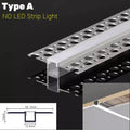 DecorBites™ قناة LED ألومنيوم مدمجة بخط خصر لإضاءة الزوايا الخلفية