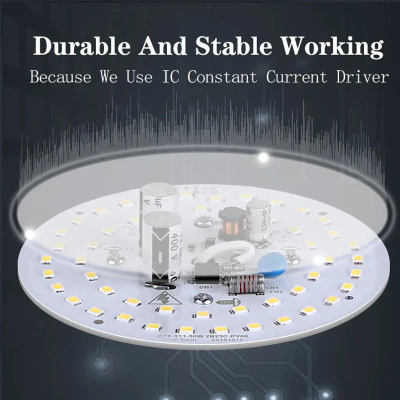 مصباح LED عالي السطوع من DecorBites™ بقوة 100 واط، بقاعدة E27، لإضاءة المنزل والمطبخ والمرآب