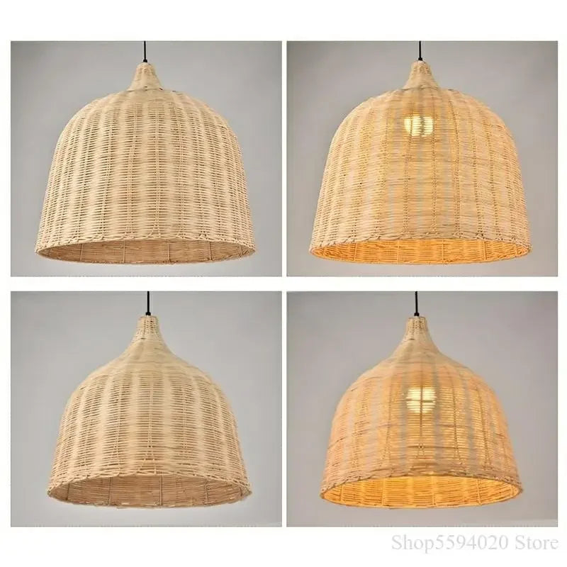 Southeast Asia Bamboo Rattan Woven Pendant Light