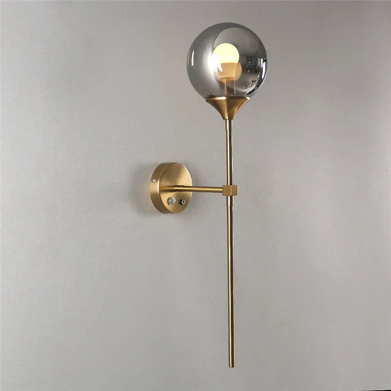 DecorBites™ Glass Lampshade Wall Sconces for Bedside and Living Room Decor