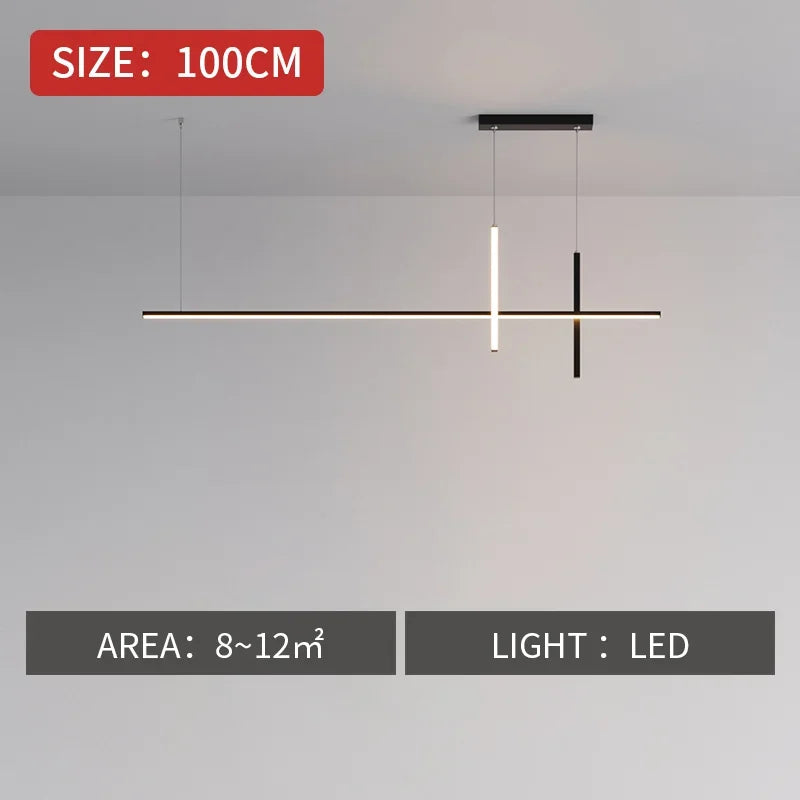 DecorBites™ Dimmable LED Pendant Lights: Modern Minimalist Chandelier for Kitchen, Office, Dining Room