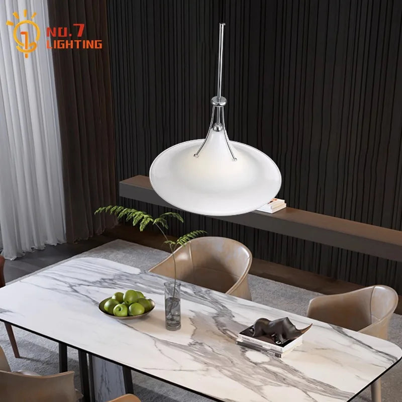DecorBites™ French Medieval LED Iron Art Glass Pendant Lights for Home Decor