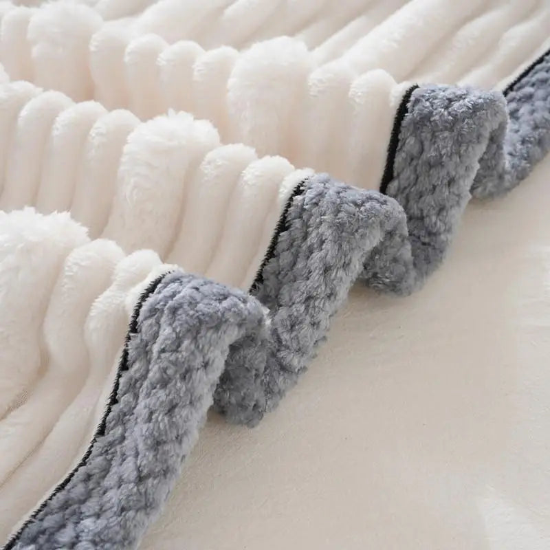 DecorBites™ Light Luxury Sofa Blanket for Autumn/Winter, Cozy Office and Bedroom Blanket