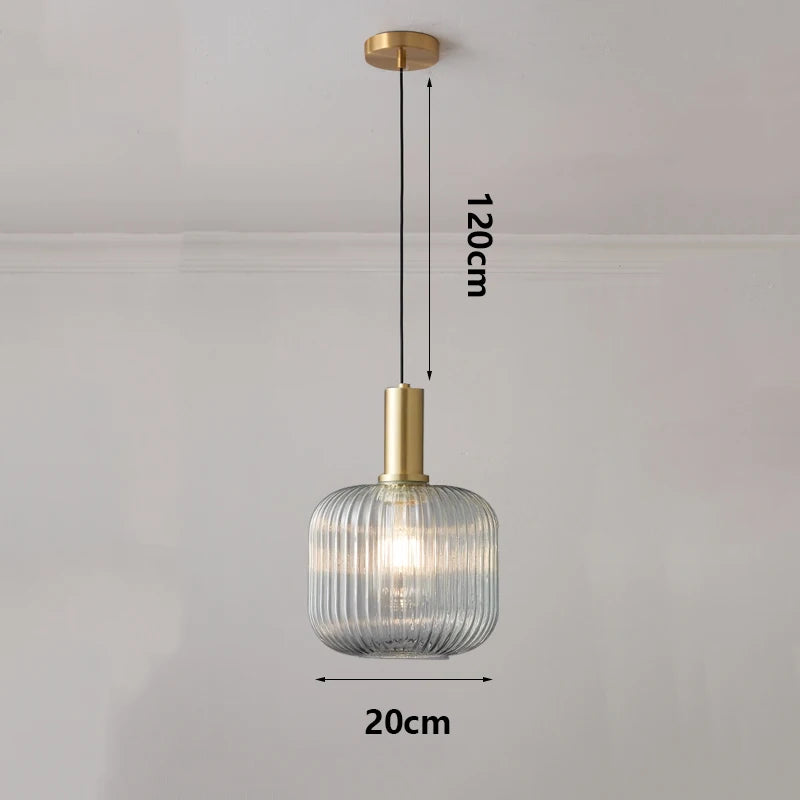 Modern Ring Glass Pendant Light