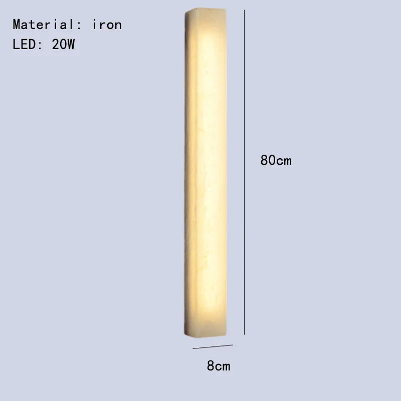 DecorBites™ Cuboid Marble LED Wall Lamp for Bedroom, Restaurant, Stairs - Dimmable Iron Lighting