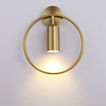 DecorBites™ Adjustable LED Brass Gold Ring Wall Sconce Light for Home Hotel Bar