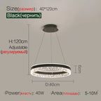 Modern White Ring LED Pendant Light
