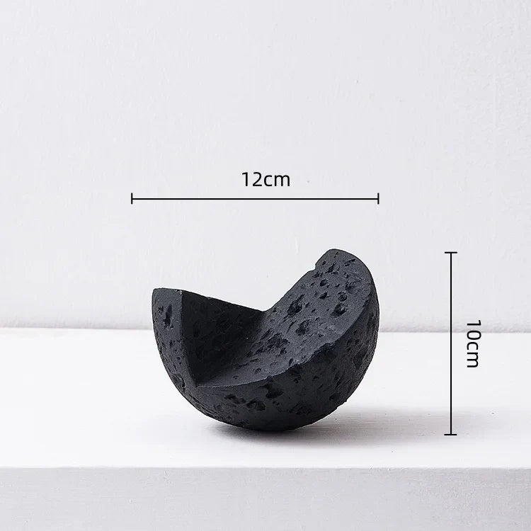 DecorBites™ Geometric Spherical Ceramic Ornaments Moon Home Decoration Accessory