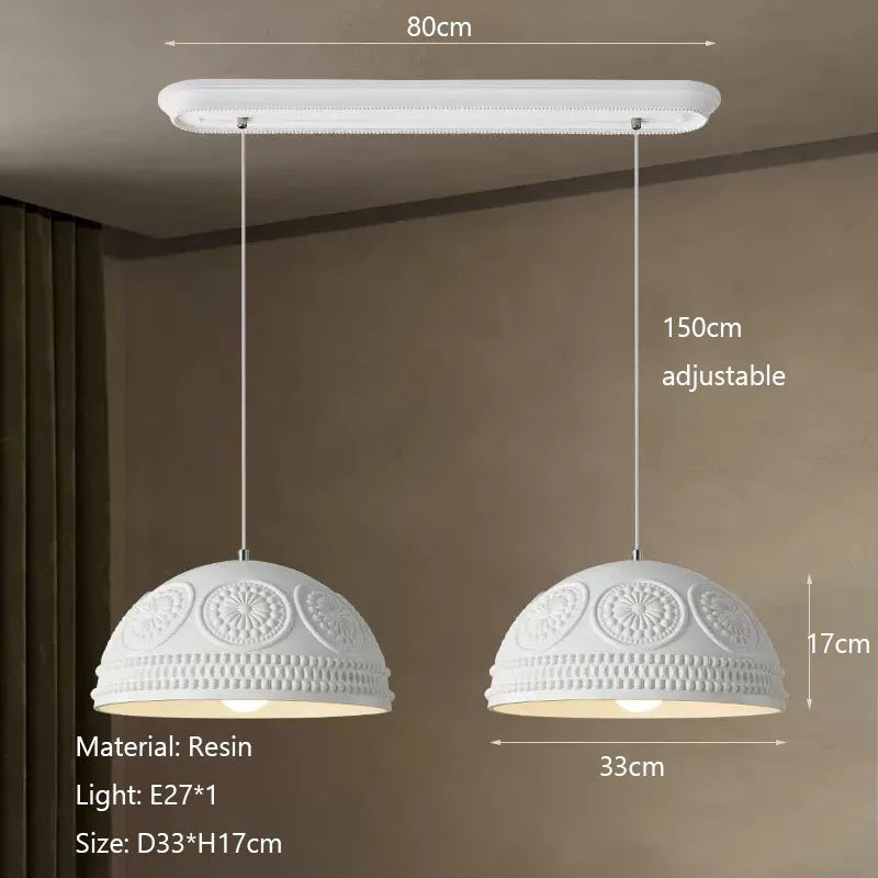 DecorBites™ French Cream Style LED Chandelier for Restaurant Bar and Kitchen