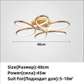 DecorBites™ Golden Aluminum Ceiling Lights for Living Bedroom Kitchen Children's Room