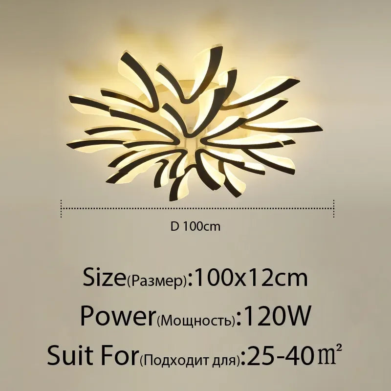 ثريا سقف LED DecorBites™ مع جهاز تحكم عن بعد لديكور المنزل