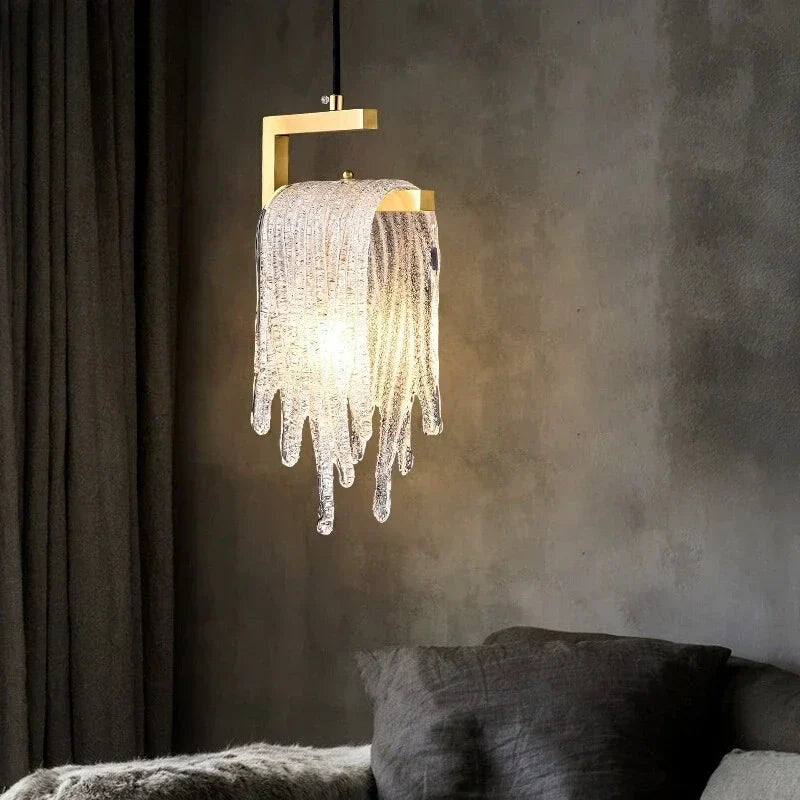 DecorBites™ Crystal LED Pendant Light: Modern Bedroom Hallway Living Room Art Decoration Fixture