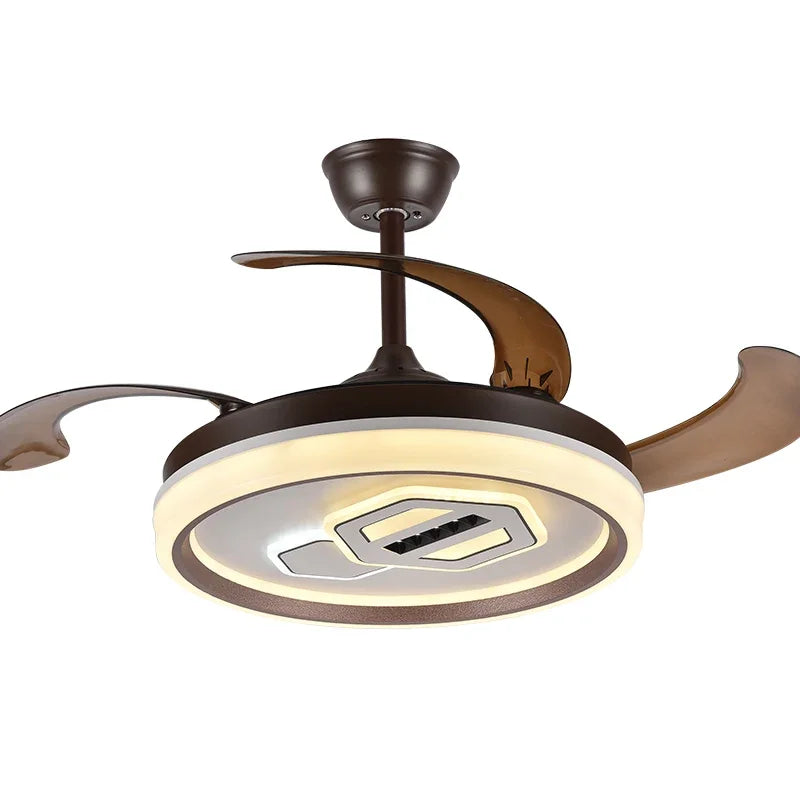DecorBites™ Adjustable Blade Ceiling Fan Light with Remote-Controlled LED - Elegant Home Decor