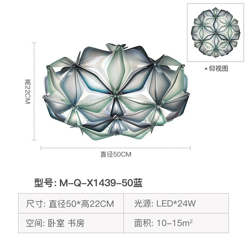 DecorBites™ Geometric Italian Design Ceiling Light for Romantic Dining Room & Living Room