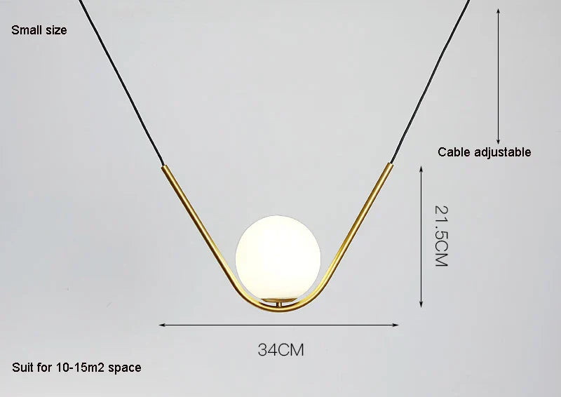 DecorBites™ Golden Black Perle Trio Pendant - Metal G9 LED Linear Dining Light