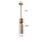 Wabi-Sabi Stone Pendant Light in Vintage French Style