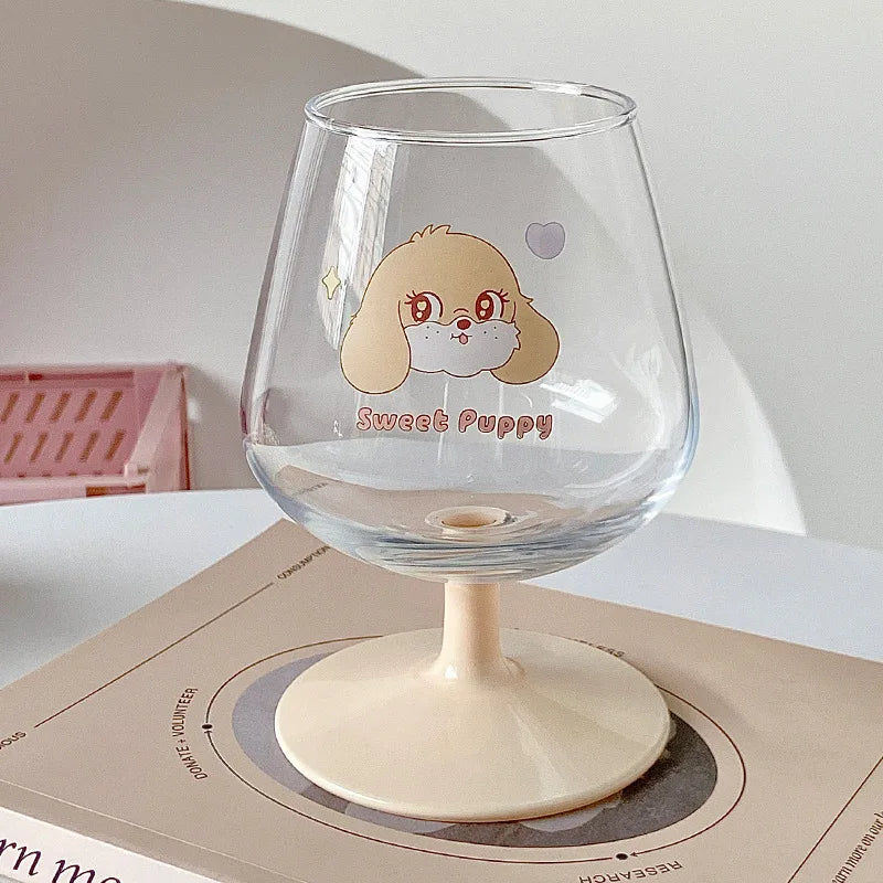 DecorBites™ كأس أرنب كاواي زجاجي: كوب عصير لطيف للفتيات