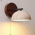 DecorBites™ Canopy LED Wall Light Yellow Travertine Modern Iron Bedside Lamp
