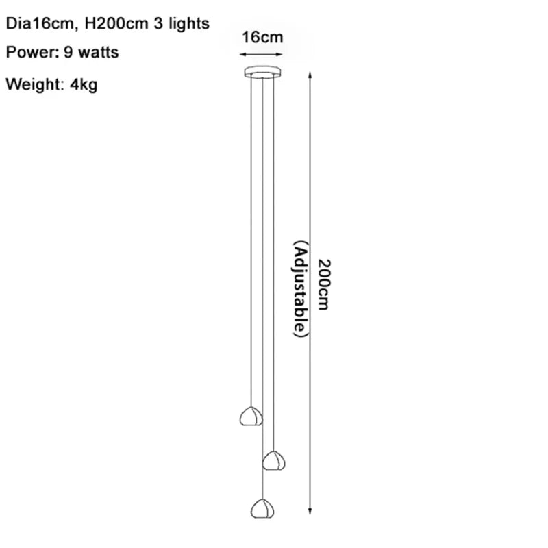 DecorBites™ Crystal Water Droplet Chandelier: Modern LED Staircase Pendant Light - Luxury Ball Hanging Lamp