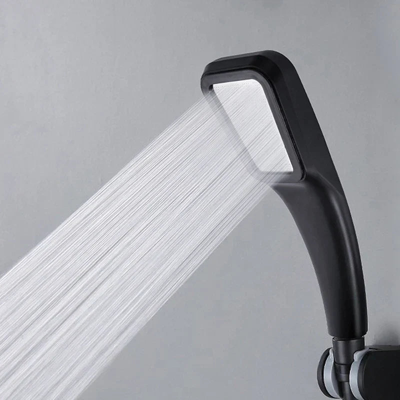 DecorBites™ 300 Holes High Pressure Rainfall Shower Head Chrome Black White Sprayer