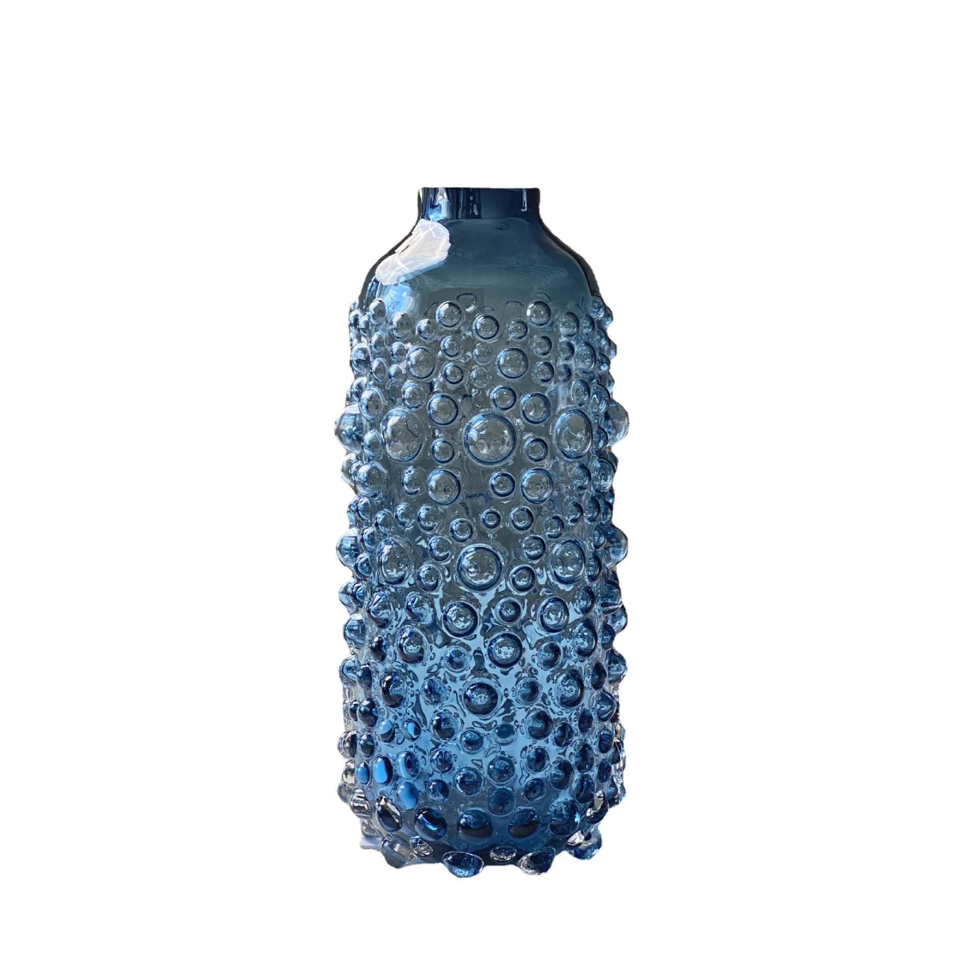 DecorBites™ Clear Glass Flower Vase Hydroponic Home Decoration Texture Uneven Texture