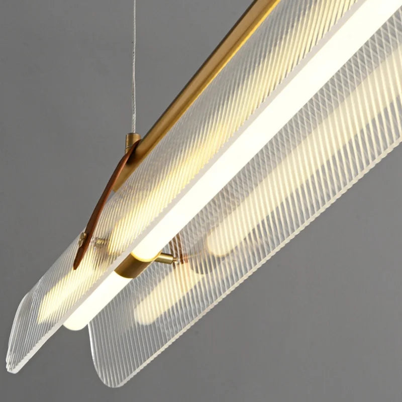 Nordic Minimalist Acrylic Strip Pendant Light