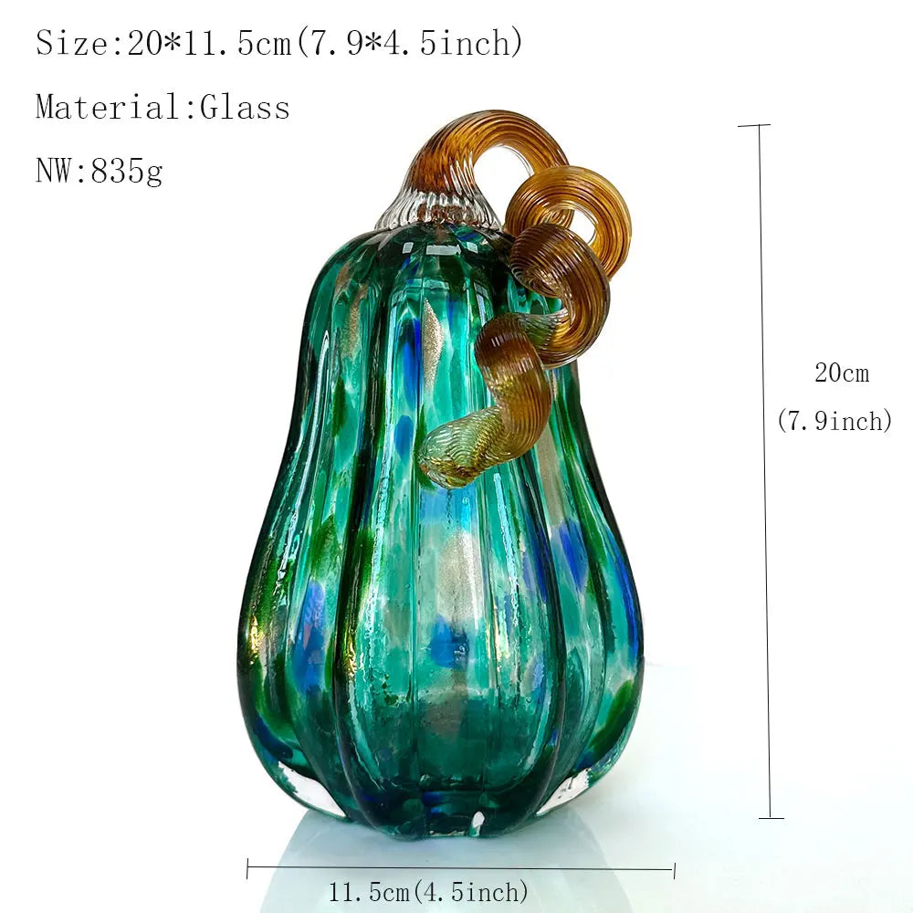 Figurines de citrouilles en verre faites à la main DecorBites™ Statues de collection Décoration d'intérieur
