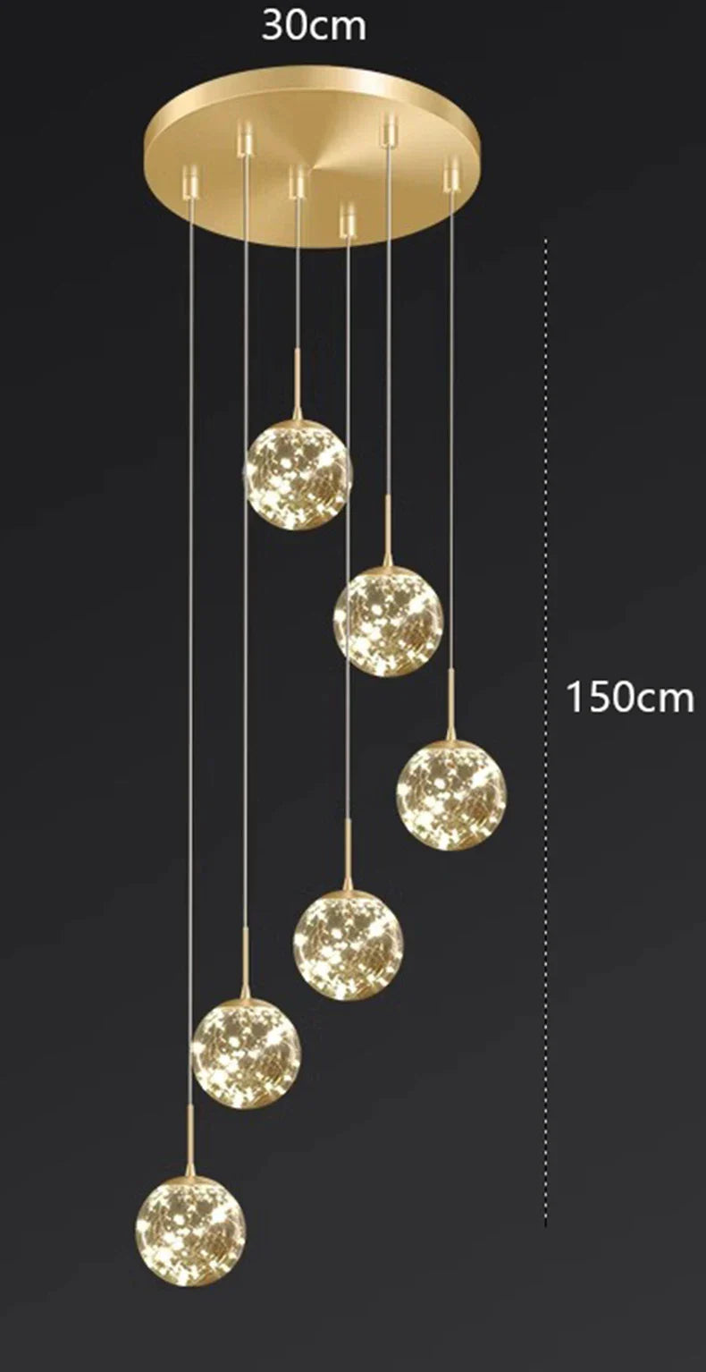 ثريات قلادة LED من DecorBites™ لديكور المنزل العصري والإضاءة الداخلية
