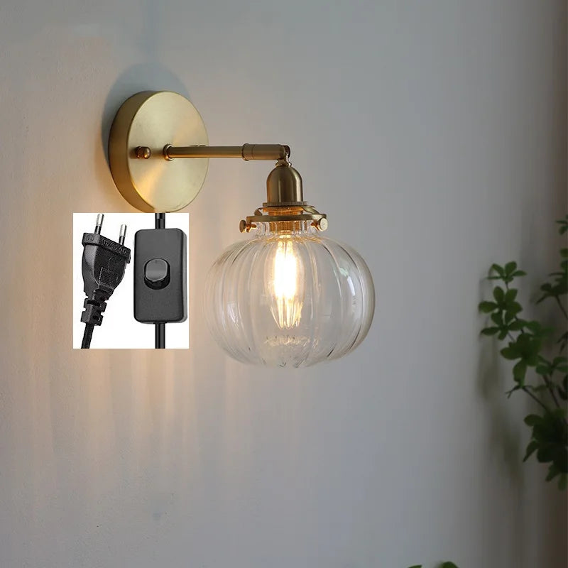 DecorBites™ Glass Ball Wall Lamp Sconce Modern Nordic Sconce Lighting for Bedroom Mirror