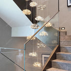 Modern Crystal Multi-Light Pendant Chandelier