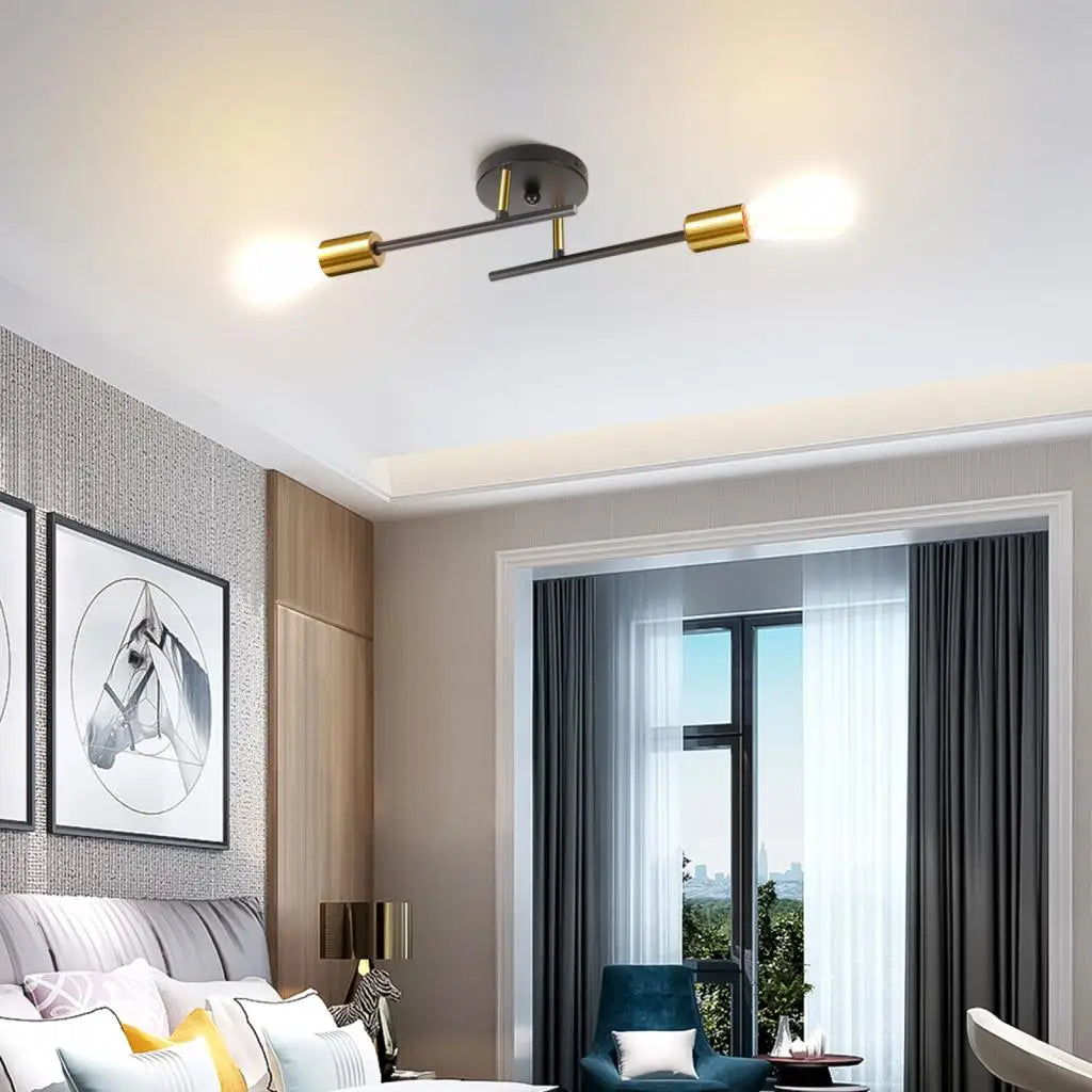 ثريا سقف LED من DecorBites™: شمعدان حائط صناعي حديث لغرفة النوم وغرفة المعيشة والمطبخ